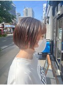 フェイスフレーミング×オレンジブラウン