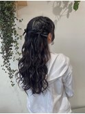 【ZEST中野　SAYAKA】 編み込みハーフアップ