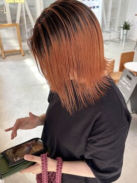 オー(OOO) ブリーチを可愛く卒業していくカラー◯