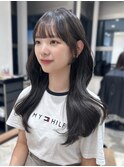☆韓国くびれヘア 顔まわり 盛れるぱっつん前髪☆