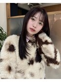 小川/ブリーチなしレイヤーピンクラベンダーロングレイヤー