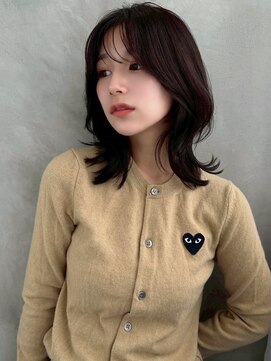 ソヨン 金山店(SOYON) ミディアムヘア/ミディアムレイヤー/鎖骨ミディ/くびれヘア_1