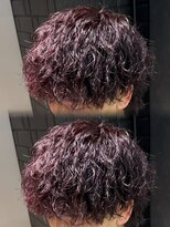 ステラ(STELLA)&nbsp;ツイストスパイラル/縦落ちパーマ/ワインレッド/メンズパーマ