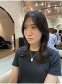 髪質改善縮毛矯正レイヤーカット顔周り前髪韓国ミニウルフ錦糸町