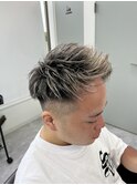 ジェットモヒカンフェード×ホワイトメッシュ