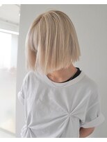 ロマリア 渋谷 渋谷宮益坂(Lomalia)&nbsp;似合わせカットブリーチボブ[渋谷駅/ダブルカラー/ケアブリーチ]