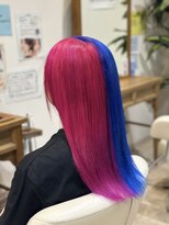 ルシードスタイル ナチュールトゥ(LUCIDO STYLE nature to)&nbsp;ツートンカラー×デザインカラー｜ピンク×ブルー