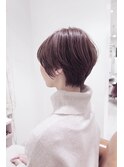 大人ショートボブナチュラルショート丸型白髪染め50代60代