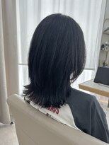 エレノア 渋谷公園通り店(Eleanor)&nbsp;【錦まりな】黒髪×ミディアムレイヤー