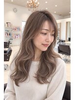 ネイヴスヘアー 香椎照葉店(Neivs Hair)&nbsp;透明感ミルクティーグレージュウェーブロング