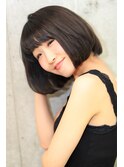 スタイリングが楽な大人可愛いボブ ◎30代40代50代