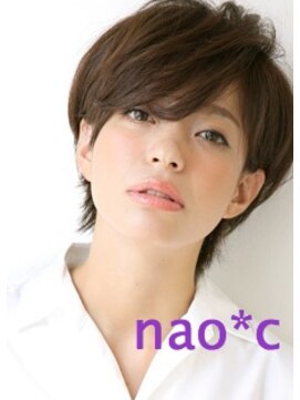 ナオシ 田原台店(nao c) 【生駒/nao*c】大人かわいい丸みシルエットハンサムショート