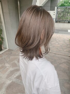 シェル 吉祥寺(shell) イヤリングカラー☆オレンジ☆クリアグレージュ