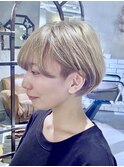ツーブロック　 マッシュショート