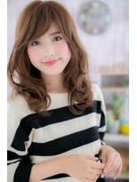 ヘアアンドビューティー ミック(Hair & Beauty miq)&nbsp;ほつれウェーブのニュアンスロングb