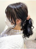 【myonsil 山田】韓国風顔まわりおくれ毛スタイル