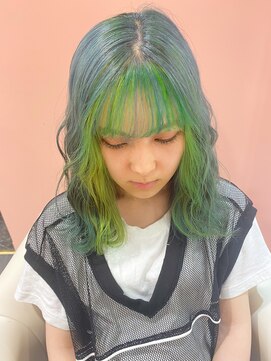 シェリエ(Cherie) フェイスフレーミング/前髪インナー/グリーンカラー