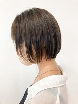 ヘッズ 本八幡店(HEADS) 外ハネボブセクションカラーペールベージュグラデーションカラー