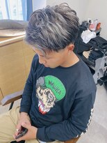 エミタス 宮街道(Emitas.) 『in和歌山』メンズショート×シルバーメッシュ♪[前髪パーマ]