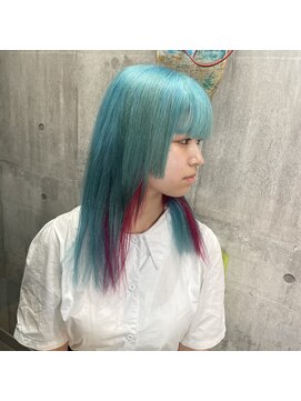 インク 渋谷(INK.) ミント×赤 初音ミクカラー