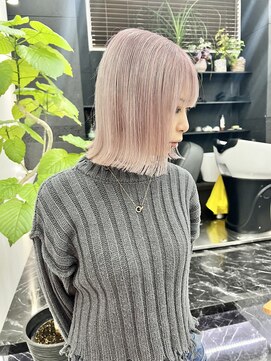 チュダック(ChuDuck) 韓国風《ペールピンク》ハイトーン/ケアブリーチ/ダブルカラー