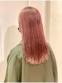 切りっぱなしボブ/美髪/ピンクブラウン[ハイライト/浦和]