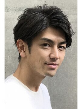 ブルニール 心斎橋(BLEUNIR) メンズカット 短髪 七三分け ツーブロック 刈り上げ