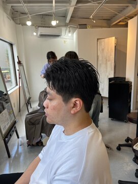 ソイクフ 四条大宮店(SOY-KUFU) MEN’S HAIR カルマパーマダークアッシュ