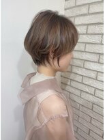 ショートカット×ひし形ショートボブ×前髪あり20代30代40代