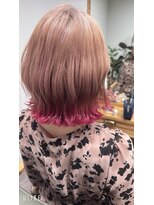 シェリー(Cherie)&nbsp;裾カラー　ハイトーン　ピンク×ピンク