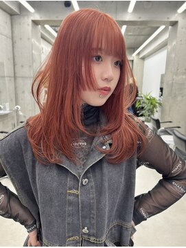 リノート バイ エゴル 名古屋(LINOET by ENGOL) 【LINOET 名古屋】佐藤まいら　アプリコットオレンジ