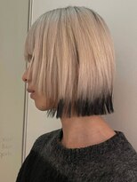 ユルク トウキョウ(jurk tokyo)&nbsp;ホワイトブロンド　毛先デザインカラー/表参道