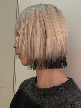 ユルク トウキョウ(jurk tokyo) ホワイトブロンド　毛先デザインカラー/表参道