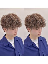 ブライト(BRIGHT)&nbsp;マッシュ無造作パーマハイライト