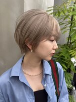 ギークス(GEEKS)&nbsp;【GEEKS渋谷】夏カラー/ミルクティーベージュ/大人ショート/小顔