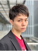 ツーブロック　ダウンバング　清潔感　ショート