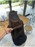 美髪シアーカラー髪質改善レイヤーカット切りっぱなしボブ