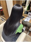 髪質改善カラー+髪質改善トリートメント+フェイクブラック/黒染