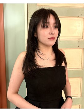 ランプ 代官山(the lamp) シャープレイヤーウルフ顔周りレイヤーダークトーン