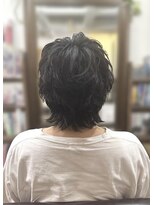 チアロルーチェ(Chiaro Luce)&nbsp;メンズメンズカットパーマセンターパート大人ショートビジネス