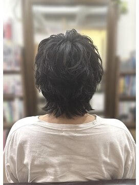 チアロルーチェ(Chiaro Luce) メンズメンズカットパーマセンターパート大人ショートビジネス