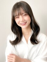 レア 表参道(L'ea)&nbsp;大人ガーリーダークアッシュ似合わせカットミディアムレイヤー