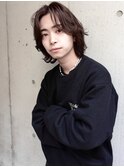メンズカット×ミディアムウルフ