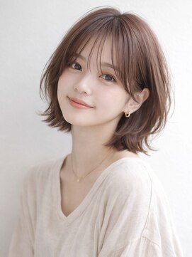 リリアーナ(LILIANA) 池袋 くびれボブ ピンクミルクティー ピンクベージュ 髪質改善