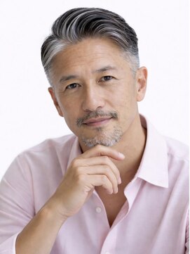 ソレイユ(Soleil) 刈り上げ/ツーブロック/センターパート/30代/40代/50代/メンズ