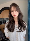 韓国ワンホンレイヤーヨシンモリ透明感ブリーチなしカラー