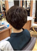 白髪ぼかしハイライトミディアムレイヤー顔周りカットミセスヘア