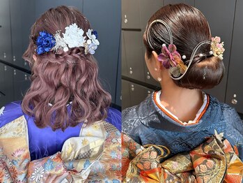 ベイショア(Bay Shore NY)の写真/成人式の着付け＆ヘアセット承ります。一度きりのイベントが素敵な日になるようにお手伝いいたします♪