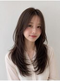 韓国風レイヤーロング