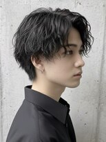 ヘッドストック 大和八木店(HEAD STOCK)&nbsp;シャドウパーマサーフカールニュアンスパーマセンターパート眉毛